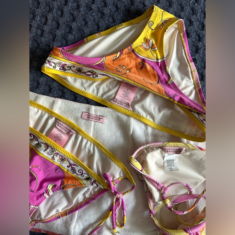 Juicy Couture 4 piece swimsuit set